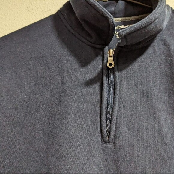 Croft & Barrow Easy Care Navy Blue Pullover, Quarter Zip, Collared Mens XL - Picture 4 of 11